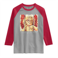Retro Cupid Says Six Seven Raglan Shirt 67 Valentines Day