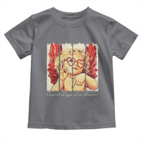 Retro Cupid Says Six Seven Toddler T Shirt 67 Valentines Day