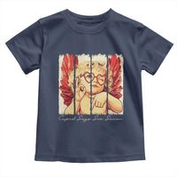 Retro Cupid Says Six Seven Toddler T Shirt 67 Valentines Day