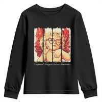 Retro Cupid Says Six Seven Youth Sweatshirt 67 Valentines Day
