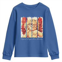 Retro Cupid Says Six Seven Youth Sweatshirt 67 Valentines Day