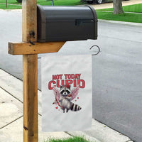 Funny Raccoon Cupid Anti Valentine Garden Flag Not Today Cupid