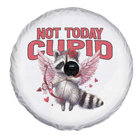 Funny Raccoon Cupid Anti Valentine Spare Tire Cover Not Today Cupid