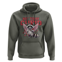 Funny Raccoon Cupid Anti Valentine Hoodie Not Today Cupid