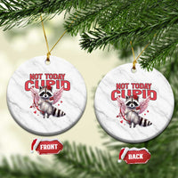 Funny Raccoon Cupid Anti Valentine Ceramic Ornament Not Today Cupid