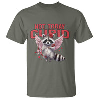 Funny Raccoon Cupid Anti Valentine T Shirt Not Today Cupid