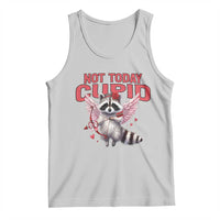 Funny Raccoon Cupid Anti Valentine Tank Top Not Today Cupid