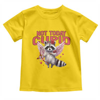 Funny Raccoon Cupid Anti Valentine Toddler T Shirt Not Today Cupid