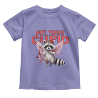 Funny Raccoon Cupid Anti Valentine Toddler T Shirt Not Today Cupid