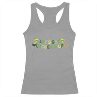 Lets Get Lucked Up Racerback Tank Top St Patricks Day Drinking