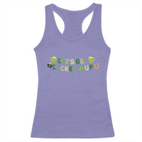 Lets Get Lucked Up Racerback Tank Top St Patricks Day Drinking