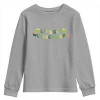 Lets Get Lucked Up Youth Sweatshirt St Patricks Day Drinking