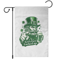 Lets Get Lucked Up Garden Flag St Patricks Day Party Humor