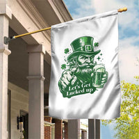 Lets Get Lucked Up Garden Flag St Patricks Day Party Humor