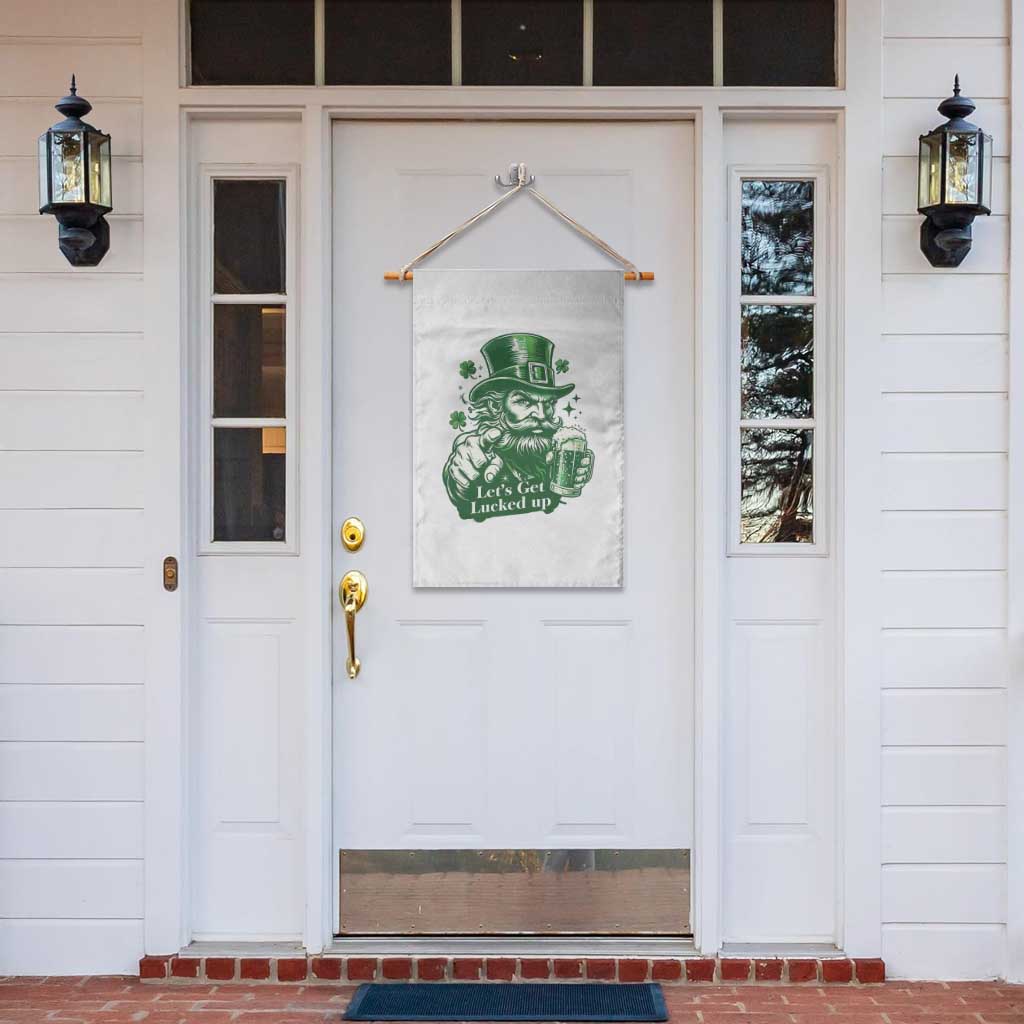 Lets Get Lucked Up Garden Flag St Patricks Day Party Humor