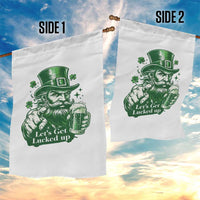Lets Get Lucked Up Garden Flag St Patricks Day Party Humor