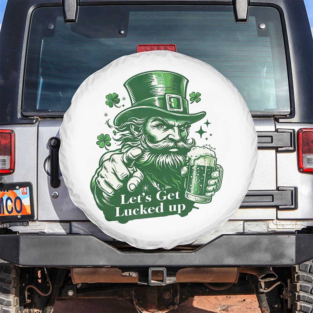 Lets Get Lucked Up Spare Tire Cover St Patricks Day Party Humor