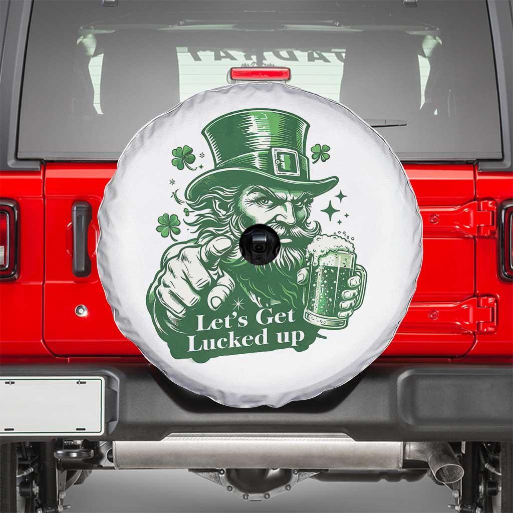 Lets Get Lucked Up Spare Tire Cover St Patricks Day Party Humor