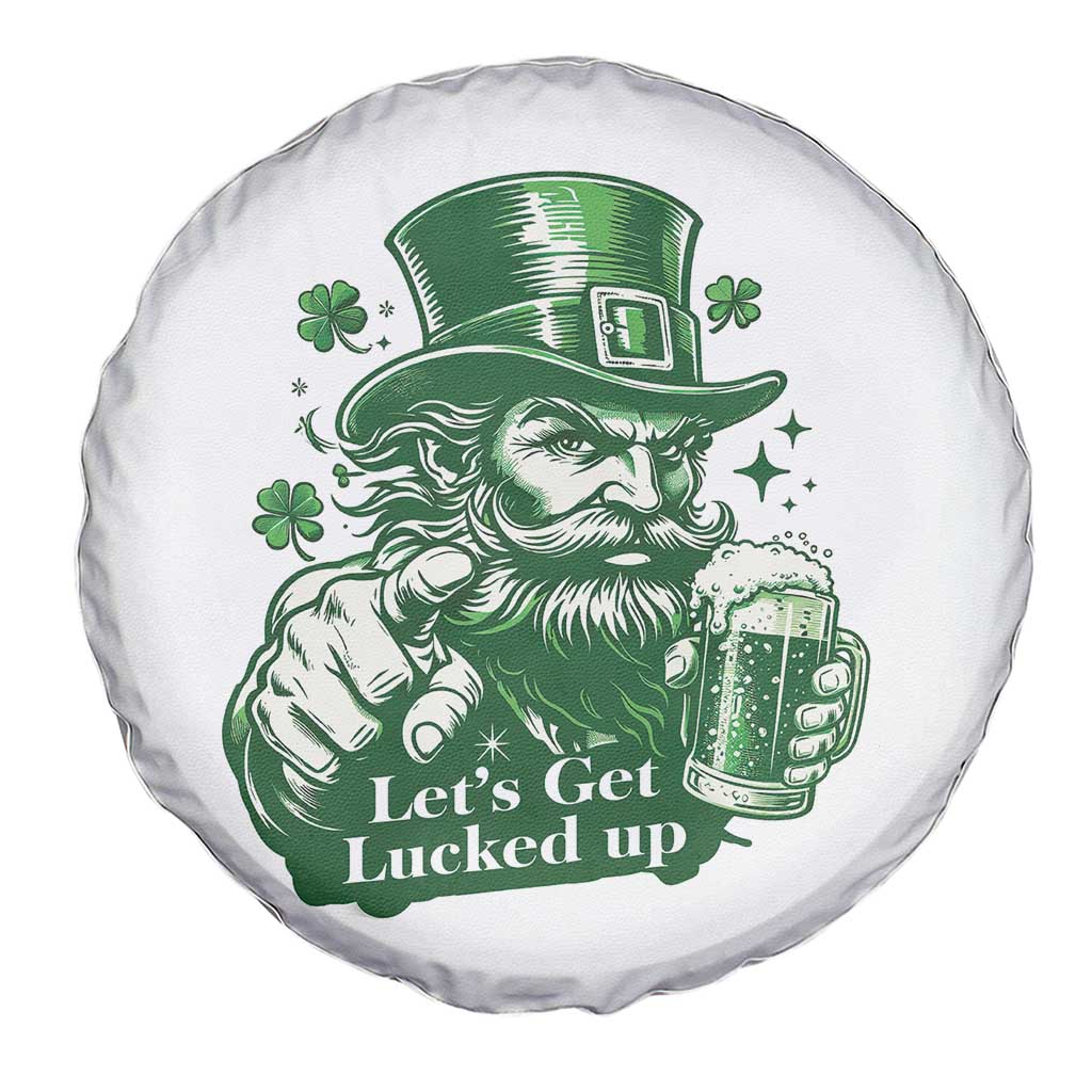 Lets Get Lucked Up Spare Tire Cover St Patricks Day Party Humor