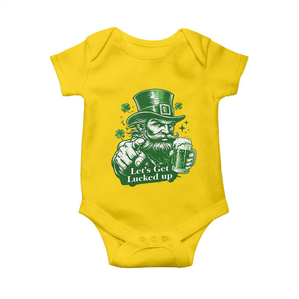 Lets Get Lucked Up Baby Onesie St Patricks Day Party Humor
