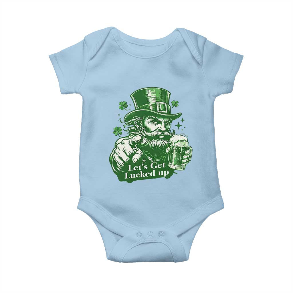 Lets Get Lucked Up Baby Onesie St Patricks Day Party Humor