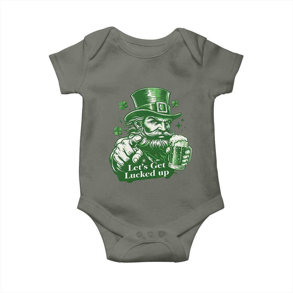 Lets Get Lucked Up Baby Onesie St Patricks Day Party Humor