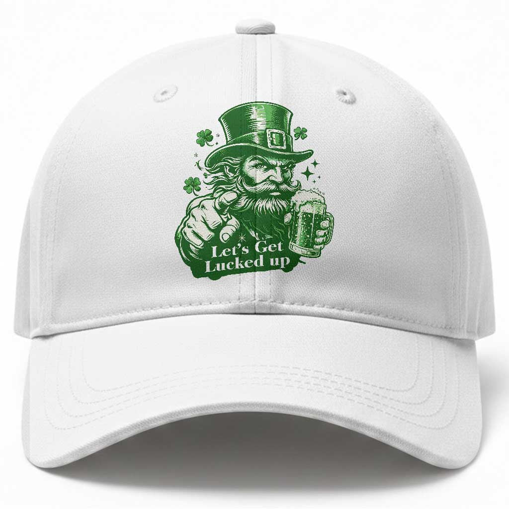 Lets Get Lucked Up Baseball Cap St Patricks Day Party Humor