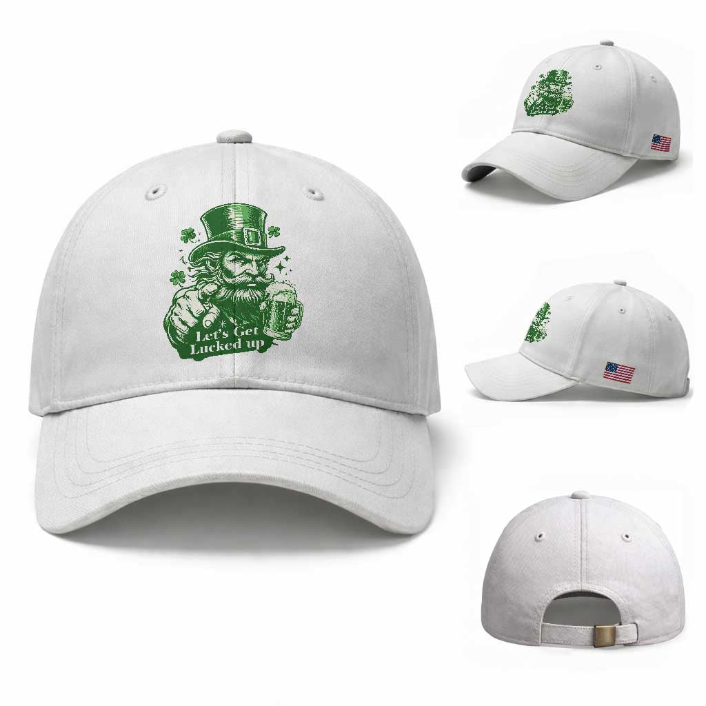 Lets Get Lucked Up Baseball Cap St Patricks Day Party Humor