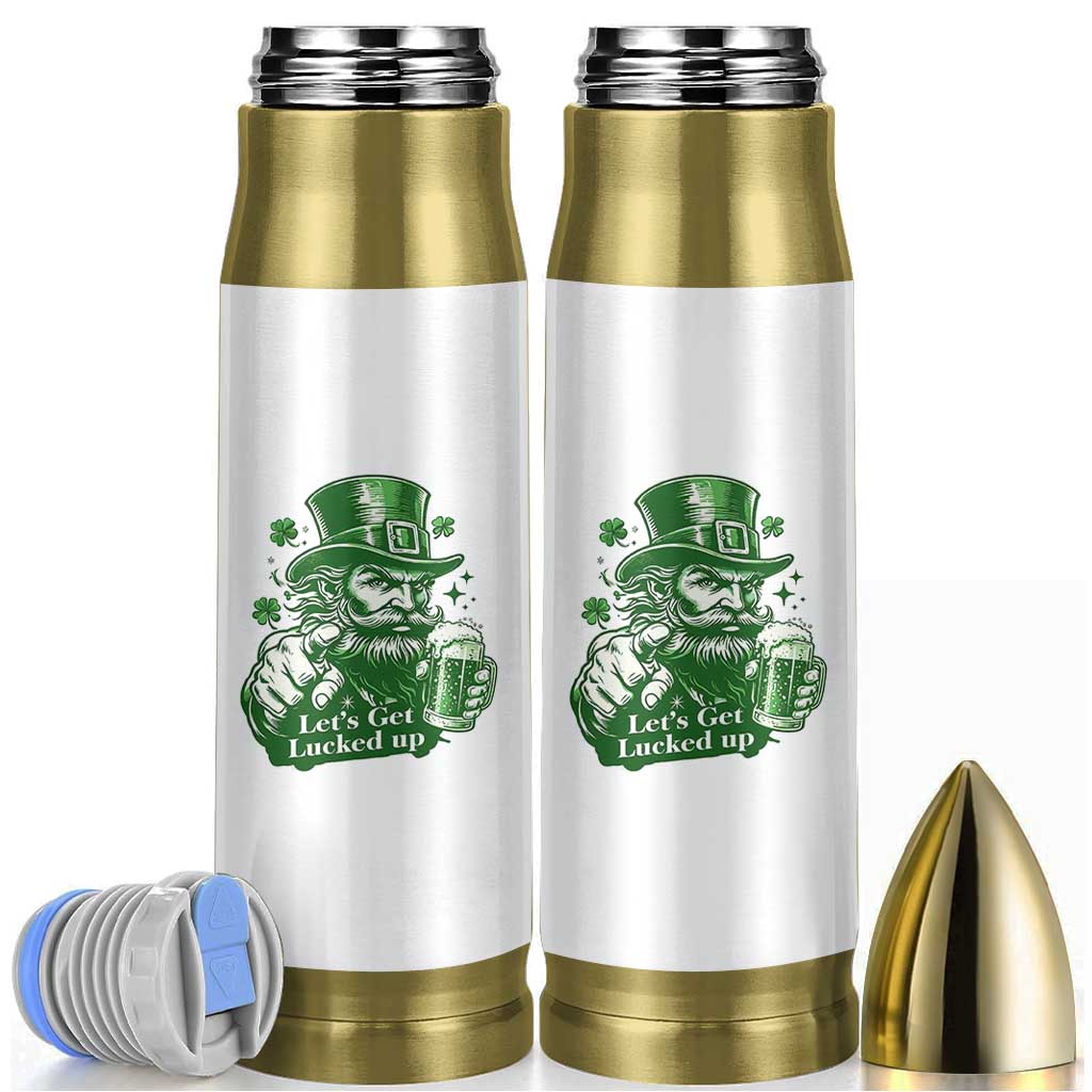 Lets Get Lucked Up Bullet Tumbler St Patricks Day Party Humor