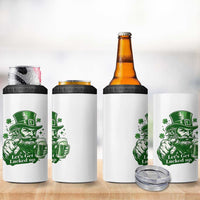 Lets Get Lucked Up 4 in 1 Can Cooler Tumbler St Patricks Day Party Humor
