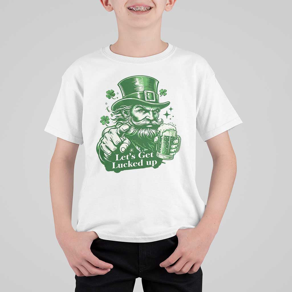 Lets Get Lucked Up T Shirt For Kid St Patricks Day Party Humor