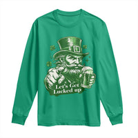 Lets Get Lucked Up Long Sleeve Shirt St Patricks Day Party Humor