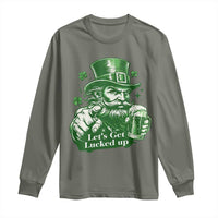 Lets Get Lucked Up Long Sleeve Shirt St Patricks Day Party Humor
