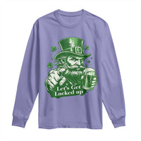 Lets Get Lucked Up Long Sleeve Shirt St Patricks Day Party Humor