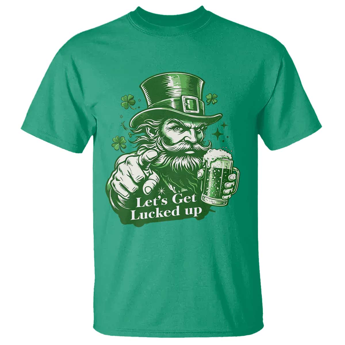 Lets Get Lucked Up T Shirt St Patricks Day Party Humor