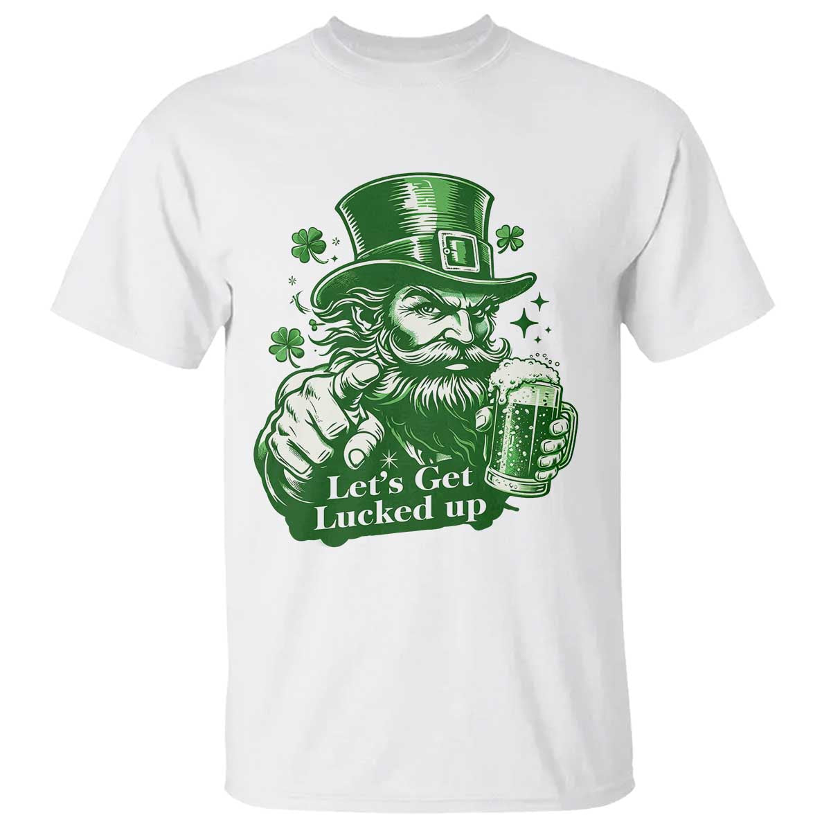 Lets Get Lucked Up T Shirt St Patricks Day Party Humor