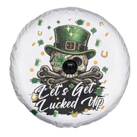 Lets Get Lucked Up Spare Tire Cover Lucky Skeleton St Patricks Day