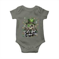 Lets Get Lucked Up Baby Onesie Lucky Skeleton St Patricks Day
