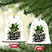 Lets Get Lucked Up Ceramic Ornament Lucky Skeleton St Patricks Day