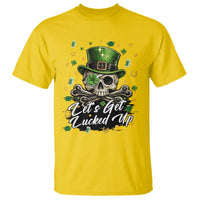 Lets Get Lucked Up T Shirt Lucky Skeleton St Patricks Day