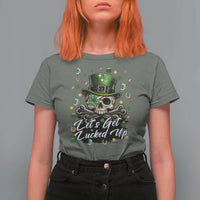 Lets Get Lucked Up T Shirt For Women Lucky Skeleton St Patricks Day
