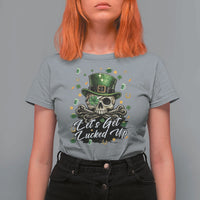 Lets Get Lucked Up T Shirt For Women Lucky Skeleton St Patricks Day