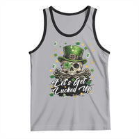 Lets Get Lucked Up Tank Top Lucky Skeleton St Patricks Day