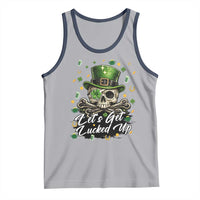 Lets Get Lucked Up Tank Top Lucky Skeleton St Patricks Day