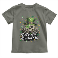 Lets Get Lucked Up Toddler T Shirt Lucky Skeleton St Patricks Day