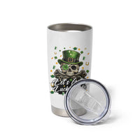 Lets Get Lucked Up Tumbler Cup Lucky Skeleton St Patricks Day