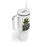 Lets Get Lucked Up Tumbler With Handle Lucky Skeleton St Patricks Day