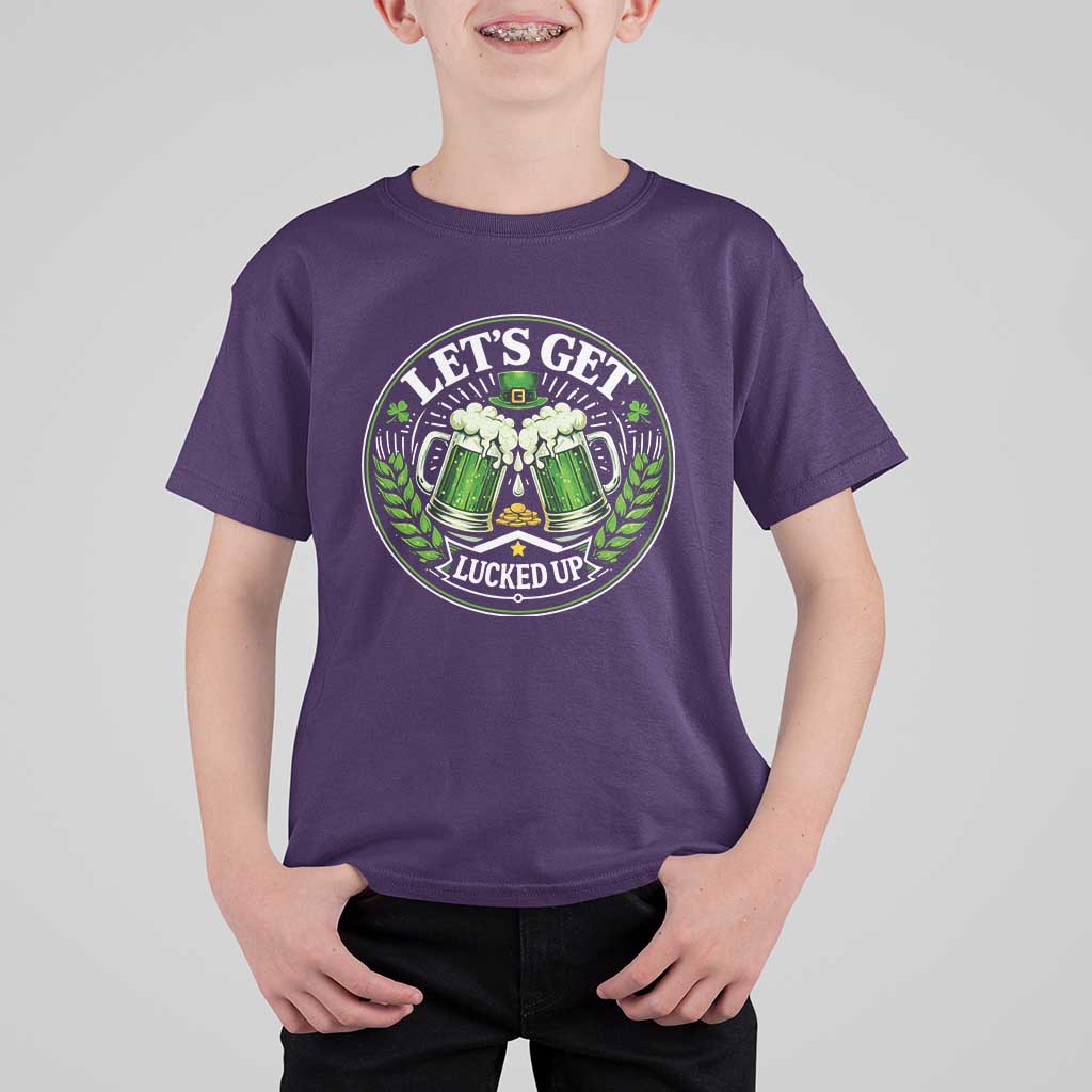 Lets Get Lucked Up T Shirt For Kid Funny Saint Patricks Day Lucky Drinking