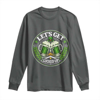 Lets Get Lucked Up Long Sleeve Shirt Funny Saint Patricks Day Lucky Drinking