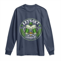 Lets Get Lucked Up Long Sleeve Shirt Funny Saint Patricks Day Lucky Drinking